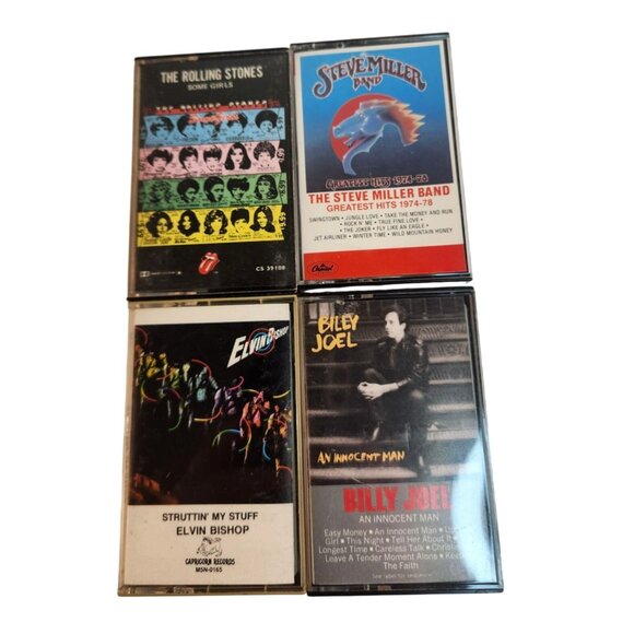 The Rolling Stones Steve Miller Billy Joel Elvin Bishop Cassette Bundle Tested - Picture 6 of 16